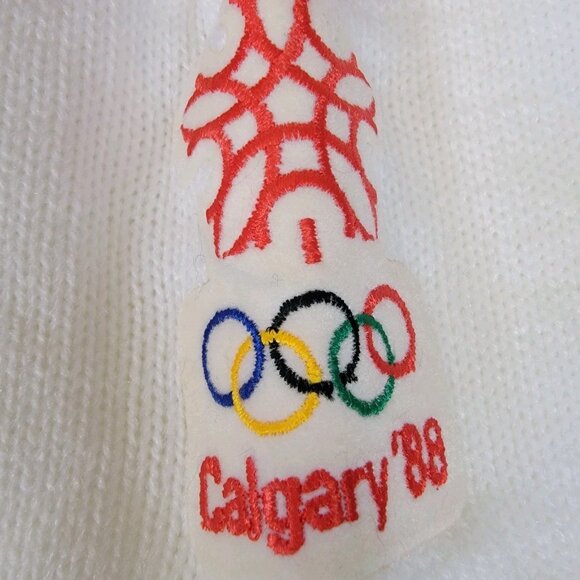 Calgary 88 Winter Olympics Hat Beanie Shell Winter Hat Canada Official Toque - Picture 2 of 8